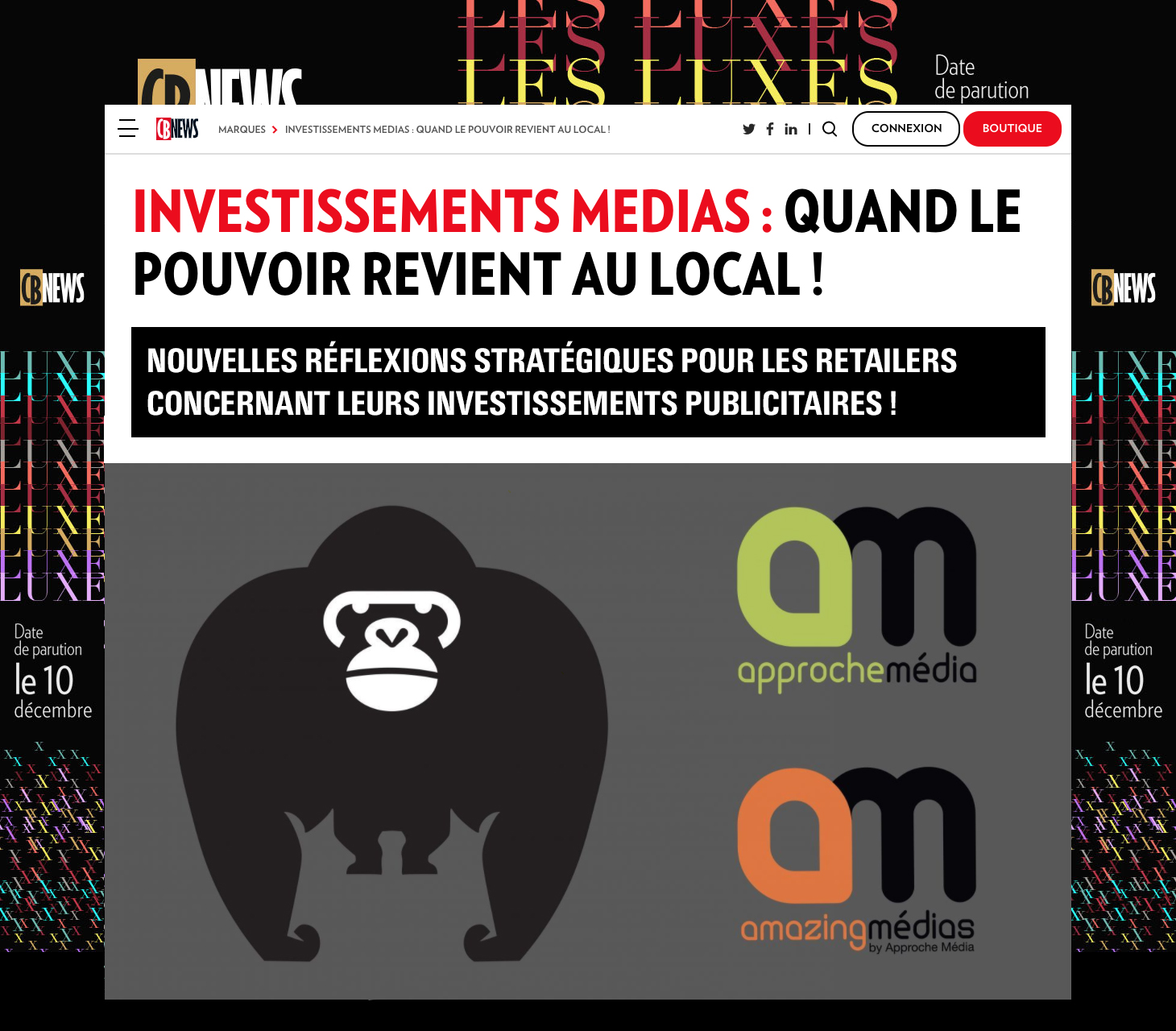 INVESTISSEMENTS MEDIAS :  QUAND LE POUVOIR REVIENT AU LOCAL !