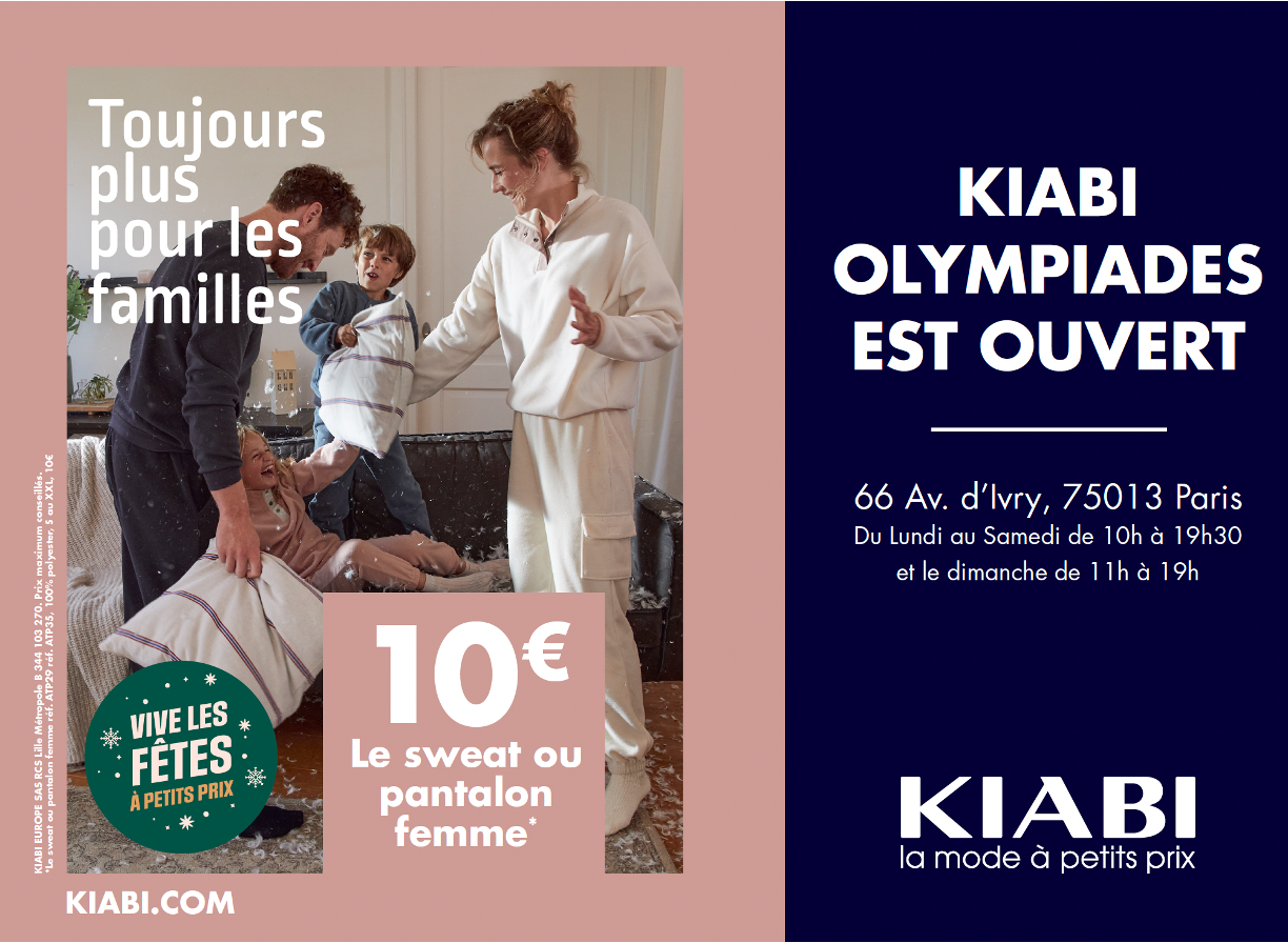 FETES DE FIN D’ANNEE POUR KIABI « OLYMPIADES »